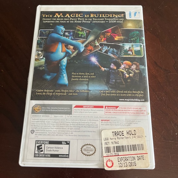 WII Lego Harry Potter Years 1-4 Game - Picture 2 of 4